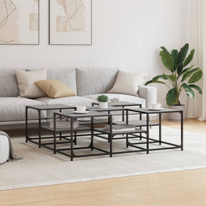 Couchtisch Grau Sonoma 121x121 cm