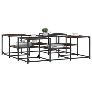 Couchtisch Braun Eichenoptik 121x121 cm