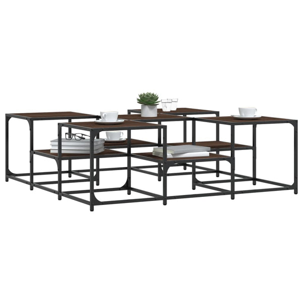 Couchtisch Braun Eichenoptik 121x121 cm