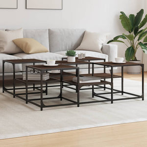 Couchtisch Braun Eichenoptik 121x121 cm