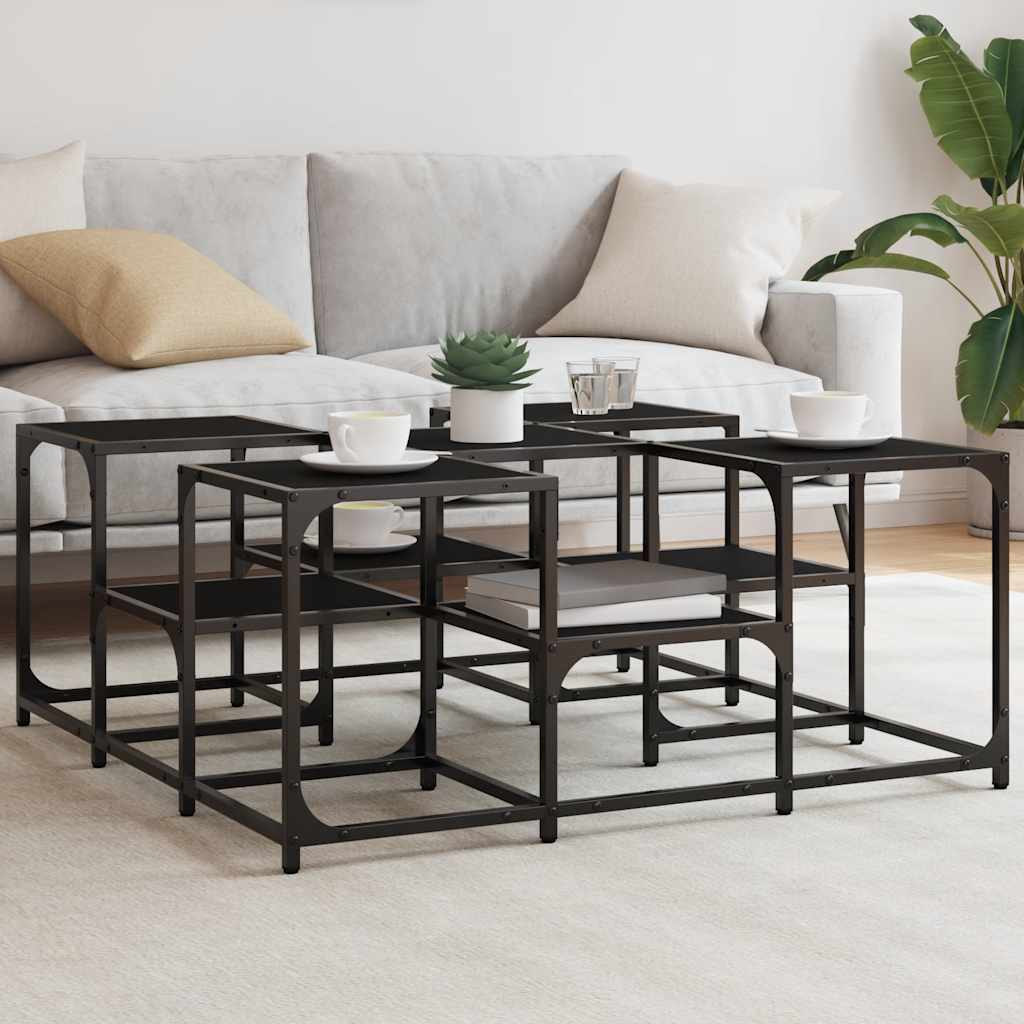 Schwarzer Couchtisch 91x91 cm
