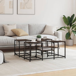 Couchtisch Braun Eichenoptik 91x91 cm