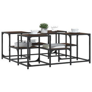 Couchtisch Braun Eichenoptik 91x91 cm