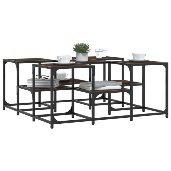 Couchtisch Braun Eichenoptik 91x91 cm
