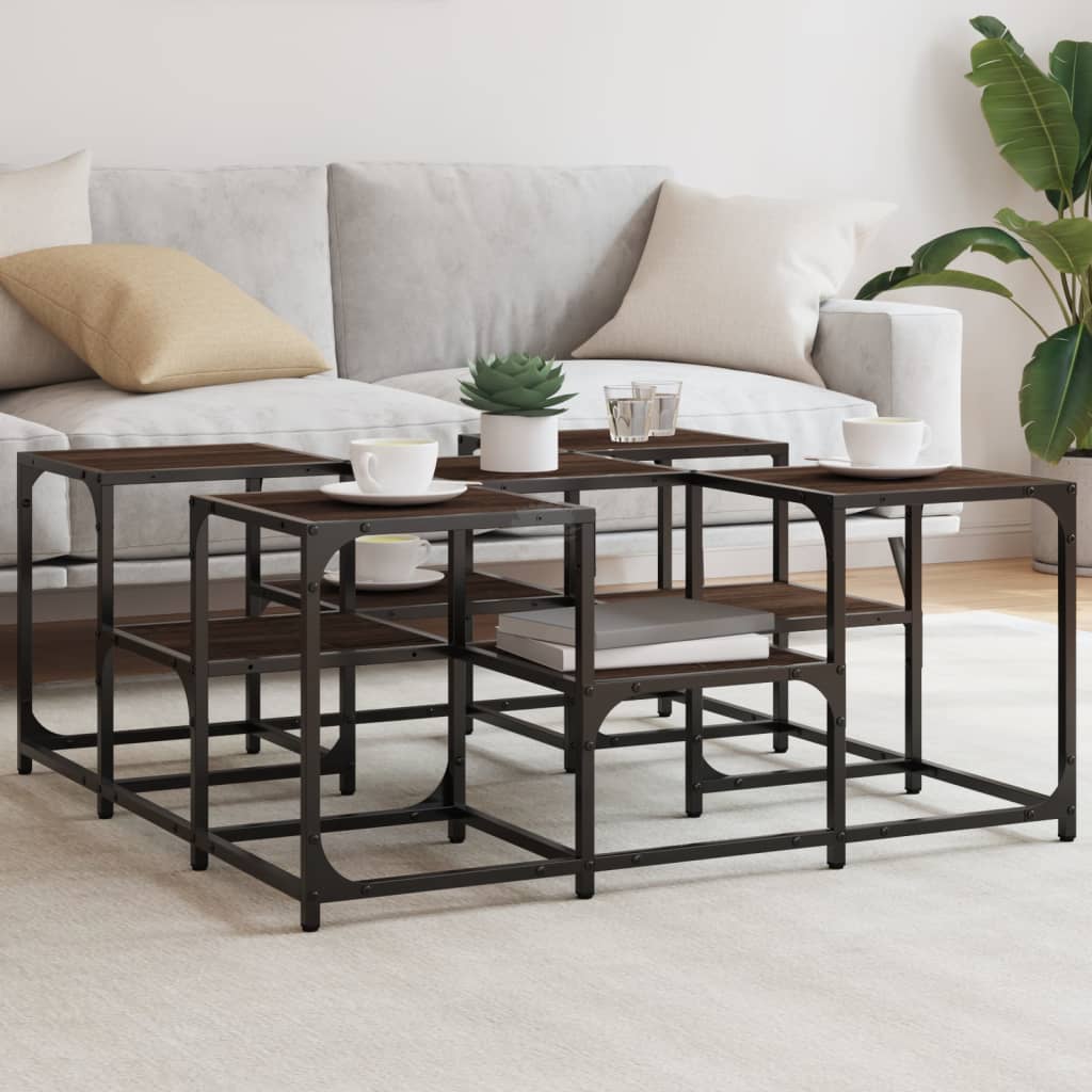 Couchtisch Braun Eichenoptik 91x91 cm