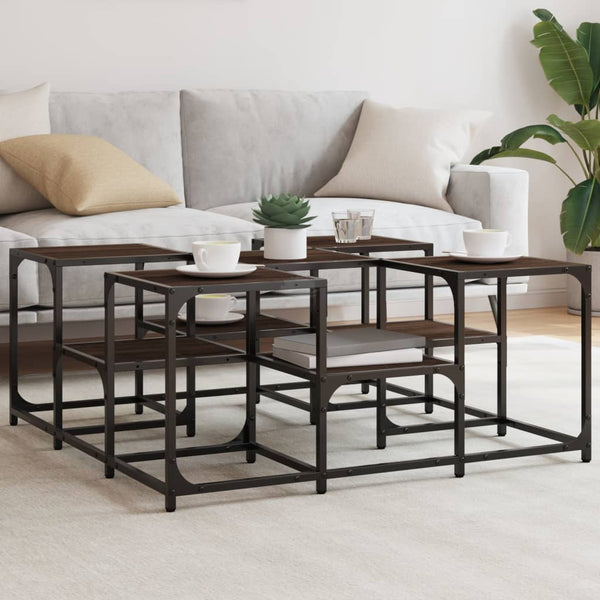 Couchtisch Braun Eichenoptik 91x91 cm