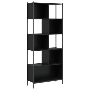 vidaXL Bibliothèque noire 72x28x172 cm Bois d'ingénierie