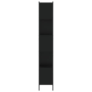 vidaXL Bibliothèque noire 72x28x172 cm Bois d'ingénierie