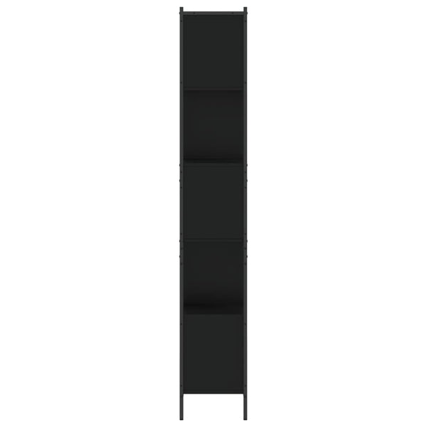 vidaXL Bibliothèque noire 72x28x172 cm Bois d'ingénierie