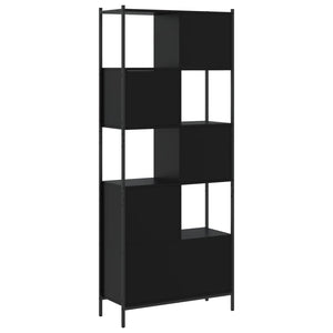 vidaXL Bibliothèque noire 72x28x172 cm Bois d'ingénierie