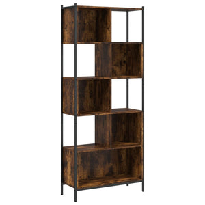 vidaXL Bibliothèque chêne fumé 72x28x172 cm en bois d'ingénierie