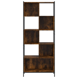 vidaXL Bibliothèque chêne fumé 72x28x172 cm en bois d'ingénierie