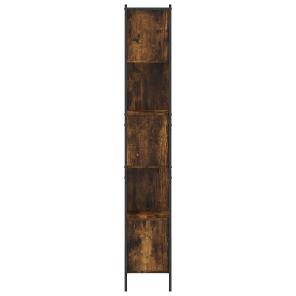 vidaXL Bibliothèque chêne fumé 72x28x172 cm en bois d'ingénierie