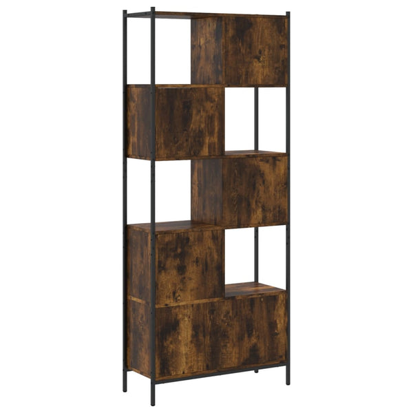 vidaXL Bibliothèque chêne fumé 72x28x172 cm en bois d'ingénierie