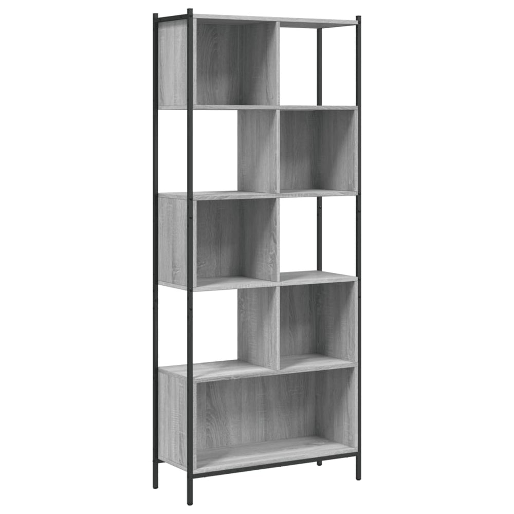 Bücherregal Grau Sonoma 72x28x172 cm
