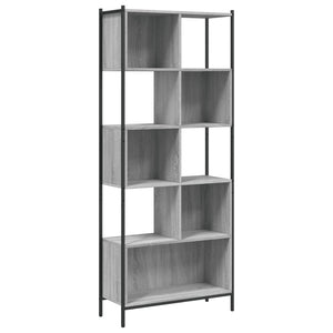 Bücherregal Grau Sonoma 72x28x172 cm