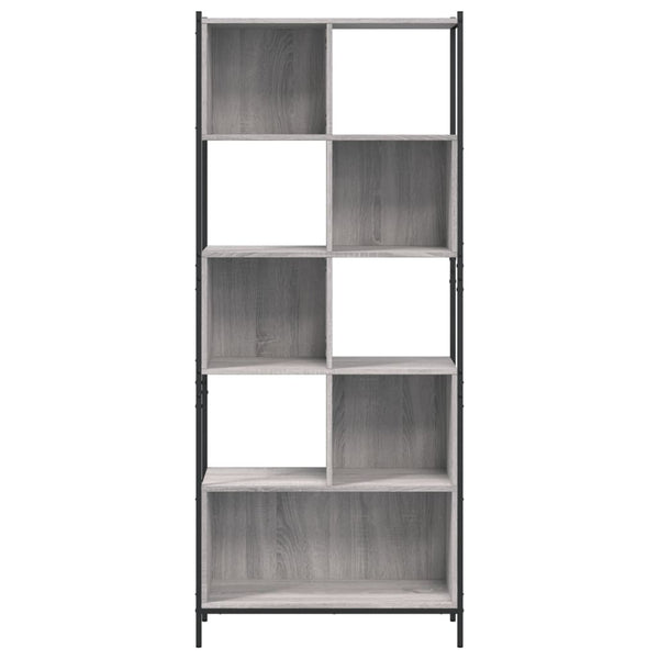 Bücherregal Grau Sonoma 72x28x172 cm