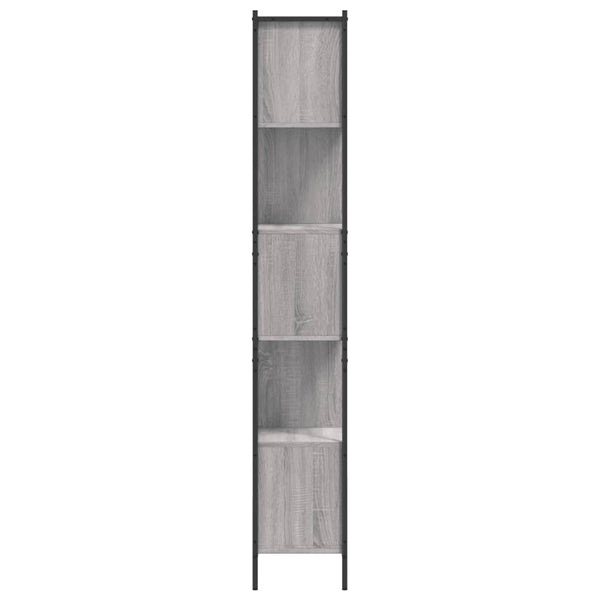 Bücherregal Grau Sonoma 72x28x172 cm