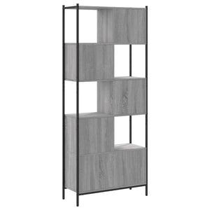 Bücherregal Grau Sonoma 72x28x172 cm