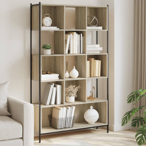 vidaXL Bibliothèque chêne sonoma 102x28x172 cm en bois d'ingénierie