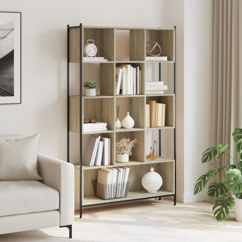 vidaXL Bibliothèque chêne sonoma 102x28x172 cm en bois d'ingénierie