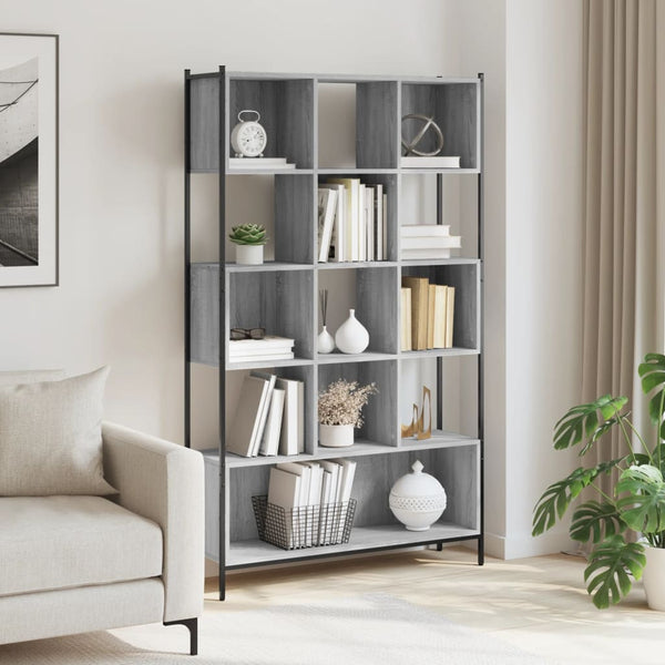 vidaXL Bibliothèque gris Sonoma 102x28x172 cm bois d'ingénierie
