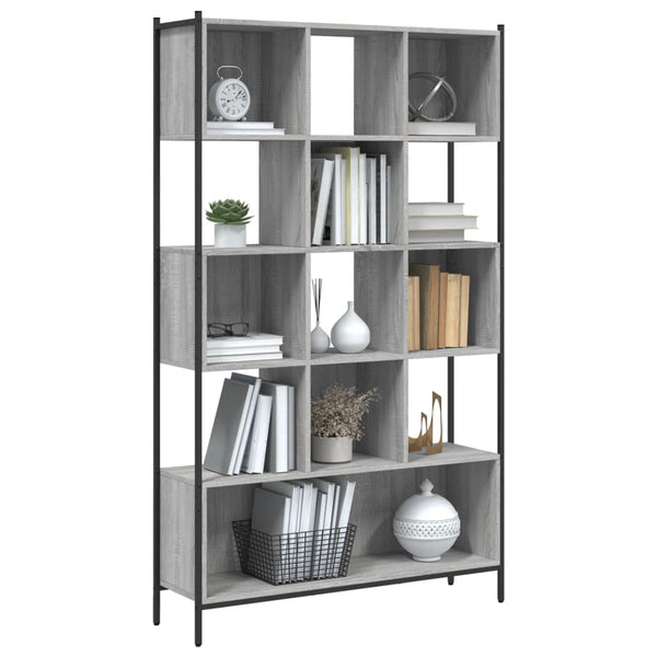 vidaXL Bibliothèque gris Sonoma 102x28x172 cm bois d'ingénierie