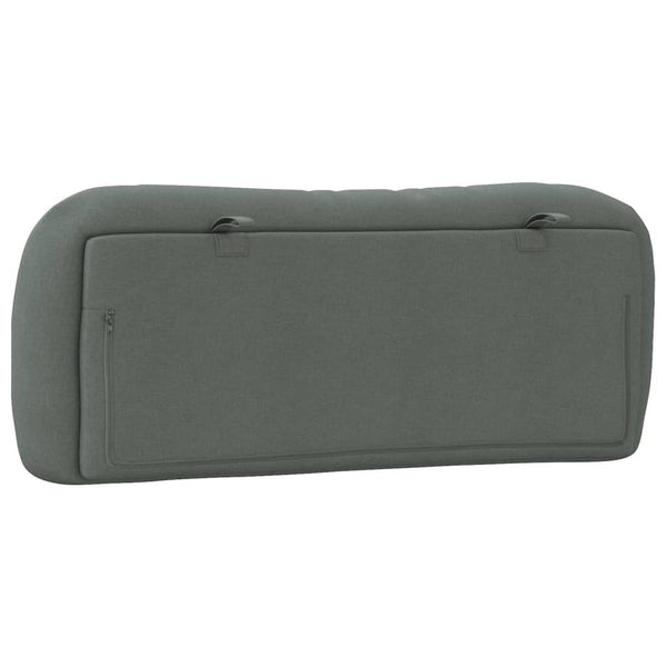 Kopfteilkissen Dunkelgrau 100 cm