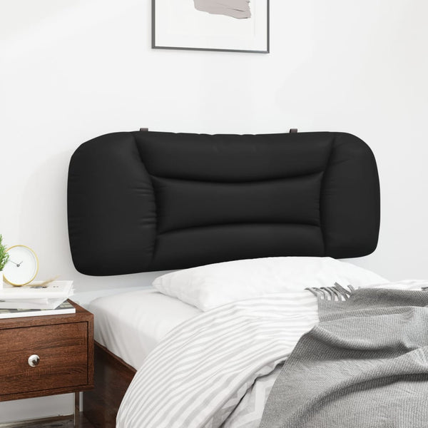 Kopfteilkissen Hvar Schwarz 100 cm Kunstleder