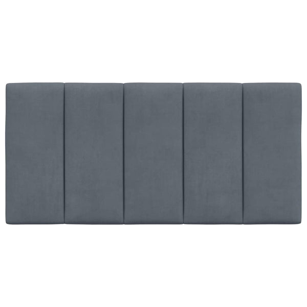 Kopfteilkissen Hanko Dunkelgrau Samt 100 cm