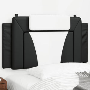 Kopfteilkissen Viana Schwarz-Weiß 100 cm Kunstleder