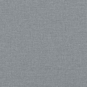 Bettgestell ohne Matratze "Hvar" Hellgrau 80x200 cm Stoff