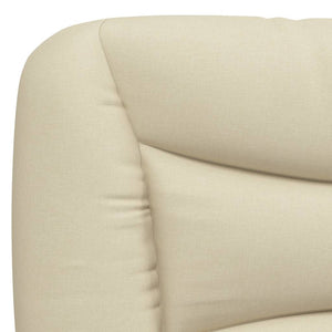 vidaXL Cadre de lit sans matelas « Hvar » crème 80x200 cm en tissu