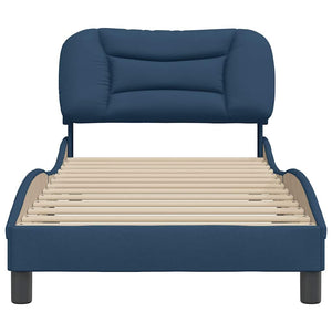 Bettgestell Blau 80x200 cm Stoff