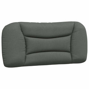 vidaXL Cadre de lit sans matelas « Hvar » Gris foncé 90x190 cm Tissu