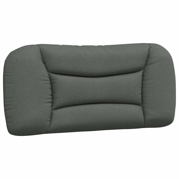 vidaXL Cadre de lit sans matelas « Hvar » Gris foncé 90x190 cm Tissu
