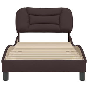 Bettgestell Dunkelbraun 90x190 cm