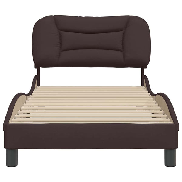 Bettgestell Dunkelbraun 90x190 cm