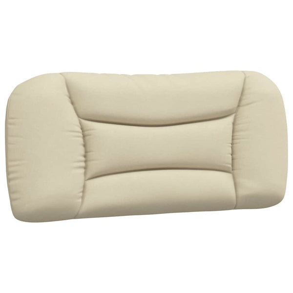 vidaXL Cadre de lit sans matelas "Hvar" Crème 90x190 cm Tissu