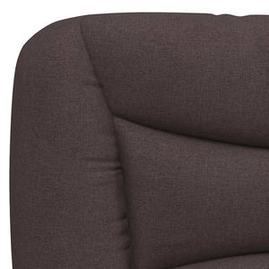 Bettgestell Stoff Dunkelbraun 90x200 cm