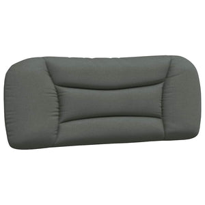 vidaXL Cadre de lit sans matelas "Hvar" Gris foncé 100x200 cm Tissu