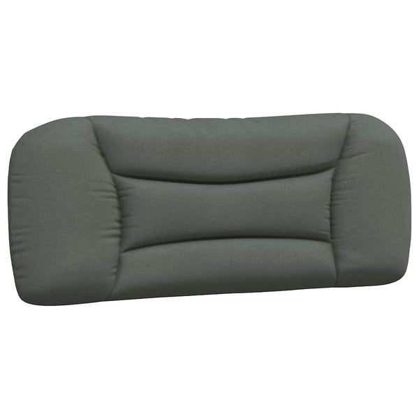 vidaXL Cadre de lit sans matelas "Hvar" Gris foncé 100x200 cm Tissu