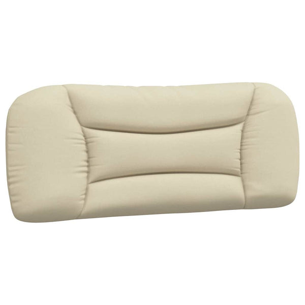 vidaXL Cadre de lit sans matelas "Hvar" Crème 100x200 cm Tissu