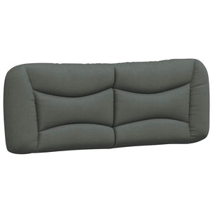 vidaXL Cadre de lit sans matelas "Hvar" gris foncé 120x200 cm tissu