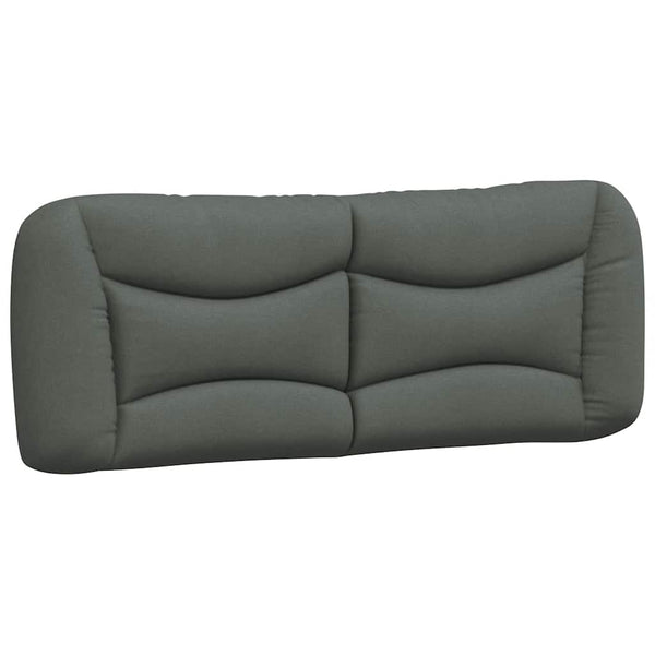 vidaXL Cadre de lit sans matelas "Hvar" gris foncé 120x200 cm tissu