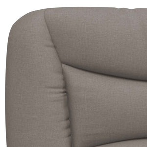 Bettgestell Stoff Taupe 120x200 cm