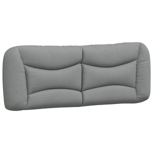Bettgestell 140x190 cm Hellgrau Stoff