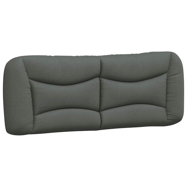 vidaXL Cadre de lit sans matelas "Hvar" Gris foncé 140x190 cm Tissu