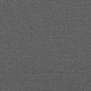 vidaXL Cadre de lit sans matelas "Hvar" Gris foncé 140x190 cm Tissu