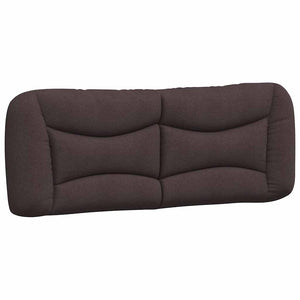 vidaXL Cadre de lit sans matelas « Hvar » Marron foncé 140x190 cm Tissu